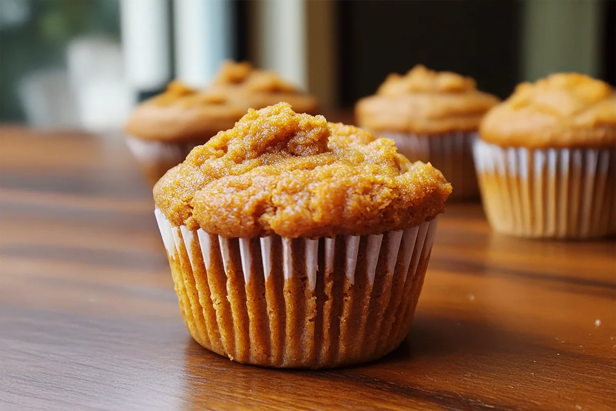 Delicious sweet potato muffin recipe displayed on a plate.