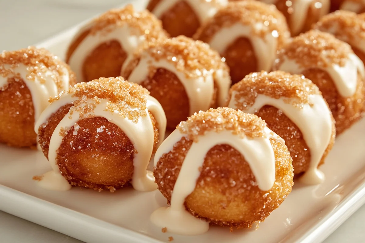 Taco Bell Cinnabon Delights closeup.
