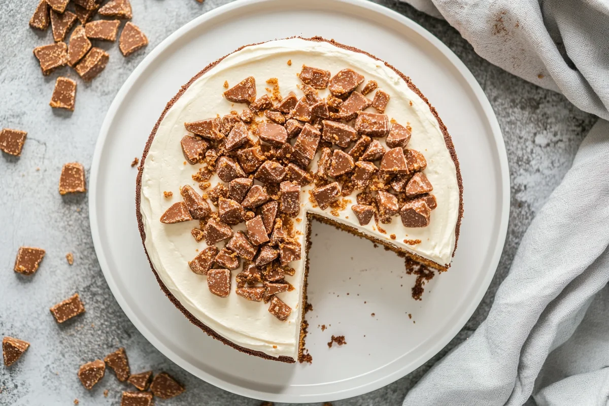 Better than sex cake recipe served on a plate.