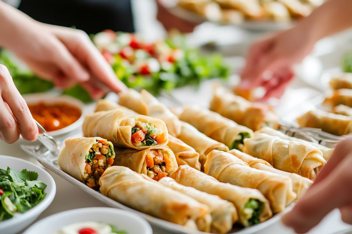 Fresh and healthy veggie egg roll recipe
