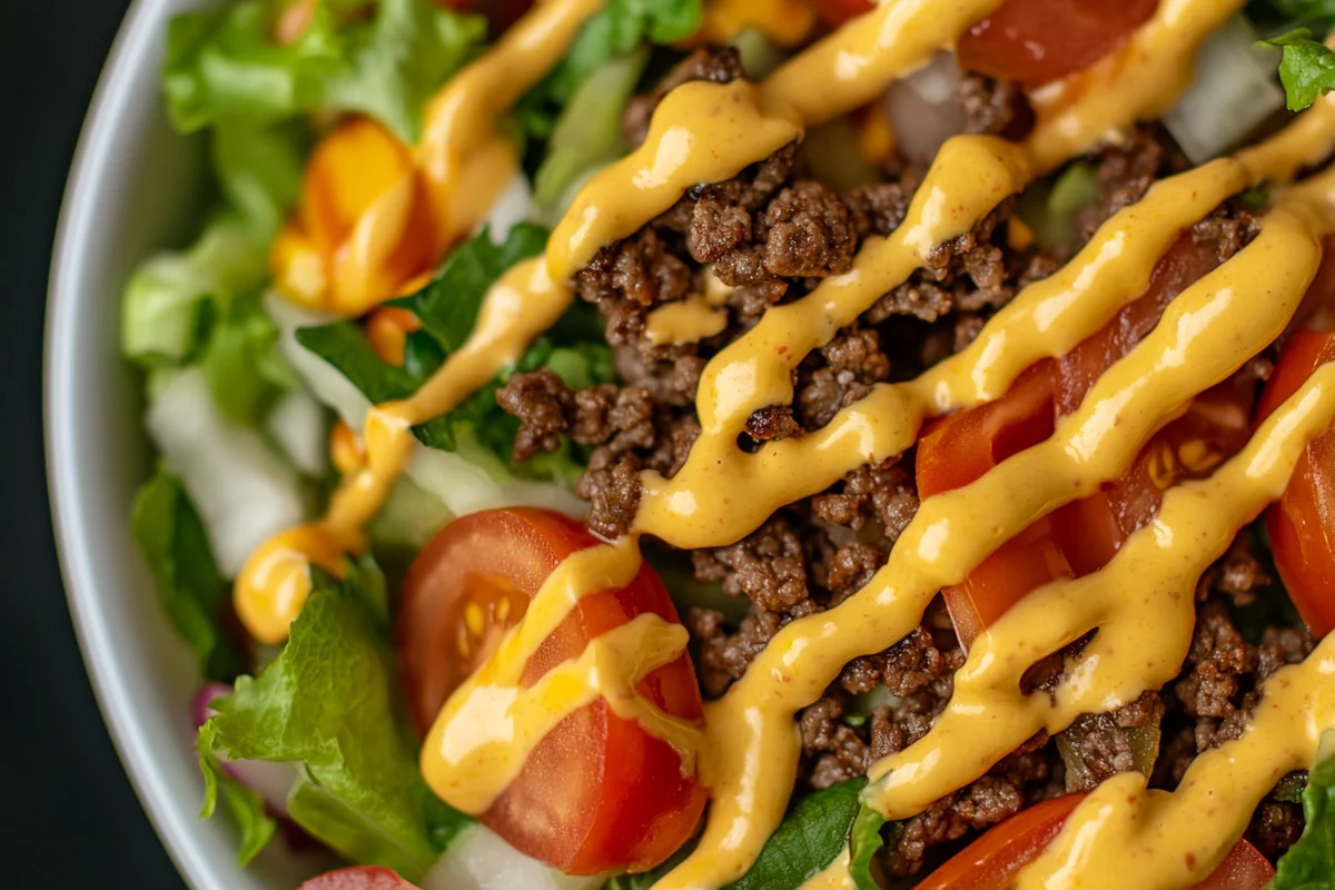 A flavorful burger bowl recipe.