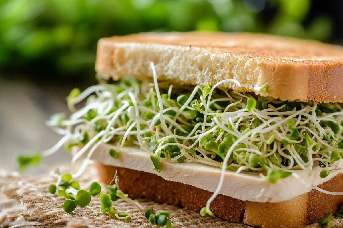 Sprouts for sandwiches provide a nutritious and crunchy addition.