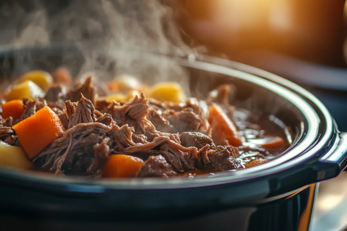 Delicious recipes with shredded beef displayed on a plate.
